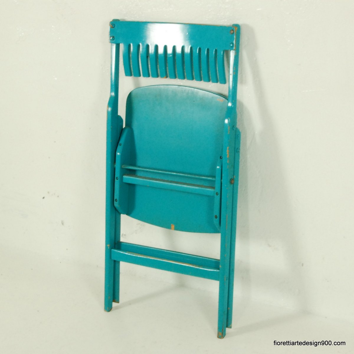 sedia pieghevole design Niko Krali Selettiva Cantù 1957 Kralj folding chair